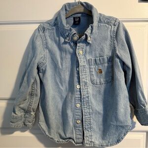 GAP Kids Denim Button-Up Shirt